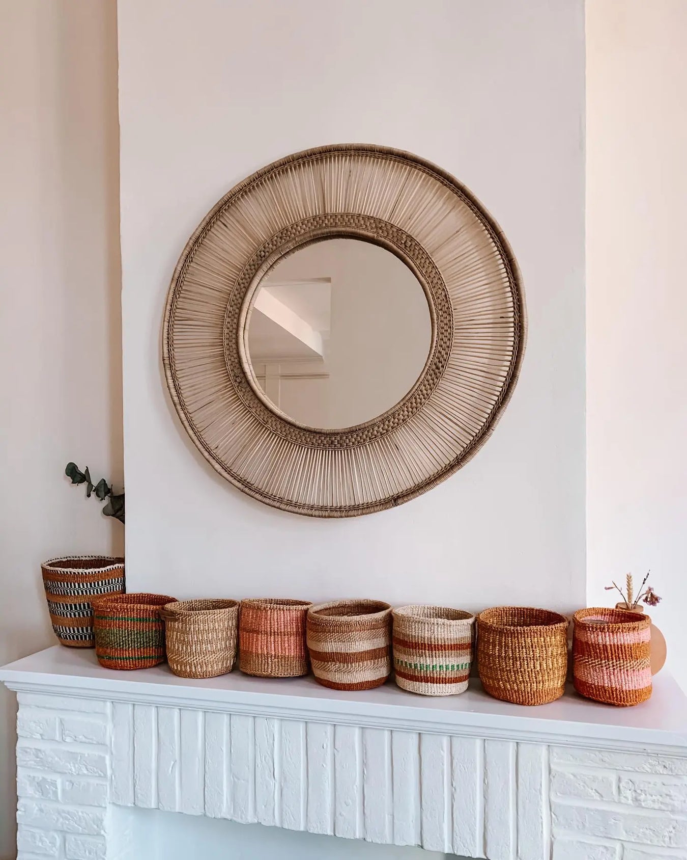 Sun Mirror Round Mambo Baskets